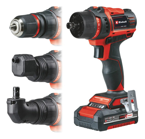 Taladro Percutor Inalámbrico En Kit Einhell Rojo - Imagen 2
