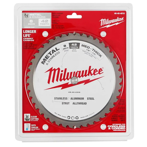 Disco De Corte Para Metales Milwaukee 42 Dientes 6370-59 Blanco - Imagen 7
