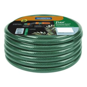 Manguera Jardín 30 Metros Reforzada Con Acoples Tramontina K