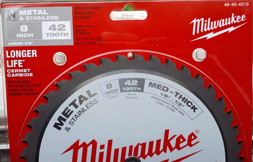 Disco De Corte Para Metales Milwaukee 42 Dientes 6370-59 Blanco - Imagen 5