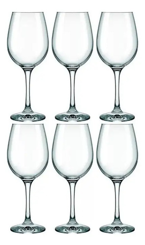 Copa Vidrio Vino Tinto Barone 385 Ml X 6 Kirkor