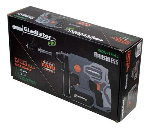 Rotomartillo Gladiator Pro Recargable Freedom 20v C/ Batería - Imagen 5