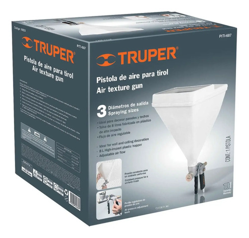 Máquina De Vale Neumática Dep Plástico 9lt Truper Piti-687 - Imagen 2