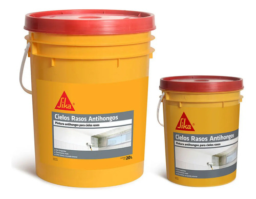 Combo Cielos Rasos Antihongos Sika 20kg + 4kg