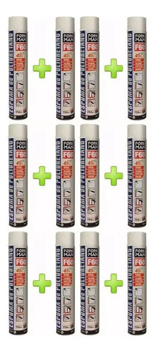 Espuma De Poliuretano 12 Pomos Foreman Expansible 750 Ml - K - Imagen 2