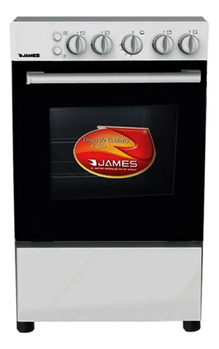 Cocina James C510 Color Inox Con Puerta Con Visor - Imagen 2