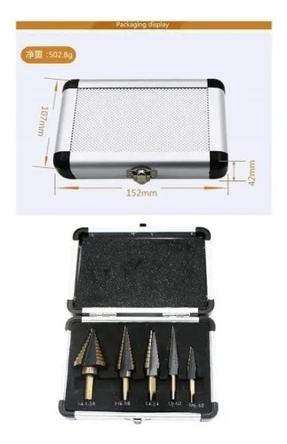 Mechas Conicas Broca Escalonada Equus 5 Unidades - Imagen 6