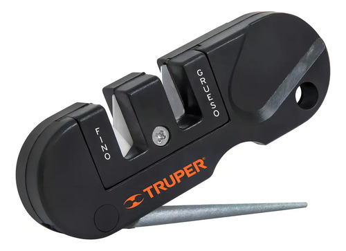 Afilador De Cuchillos Cuerpo Abs De Bolsillo Truper Afi-cum Negro
