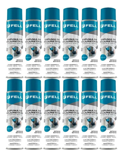 Espuma De Poliuretano 12 Pomos Foreman Expansible 750 Ml - K - Imagen 3