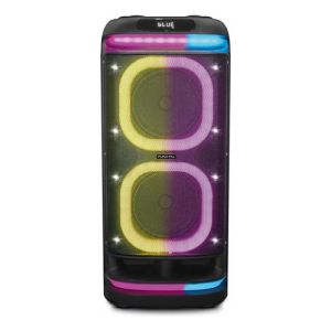 Parlante Activo Punktal 8'' X 2 Batería Usb Bluetooth Radio Color Negro