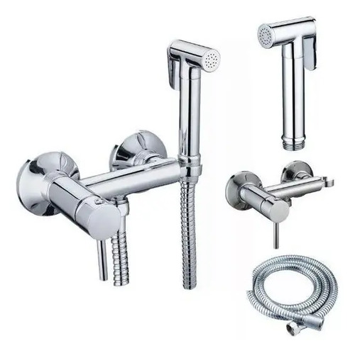 Ducha Higienica Griferia De Bidet Palito Fria Y Caliente Kir - Imagen 2