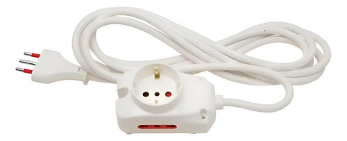 Alargue Multiple 1 Schuko + 2 Tres En Linea 3 Metros Kirkor
