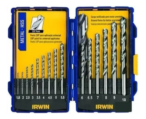 Juego De Mechas Hss Irwin 15 Ps. 1.5 - 10 Mm