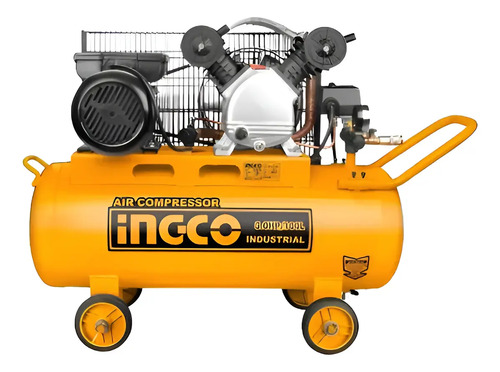 Compresor De Aire 3 Hp 100 Lts Industrial Ingco Ac1301008