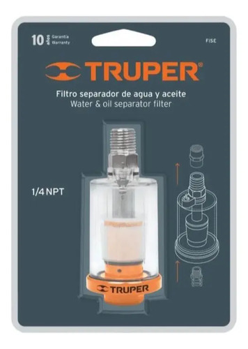 Filtro De Aire Trampa De Agua Aceite Truper Compresor Oferta - Imagen 3