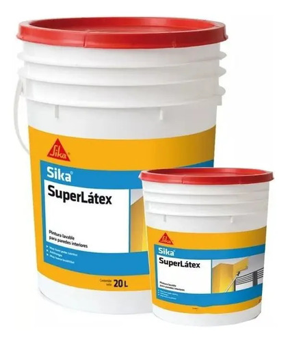 20+4lts. Pintura Sika Superlatex Super Lavable Kirkor