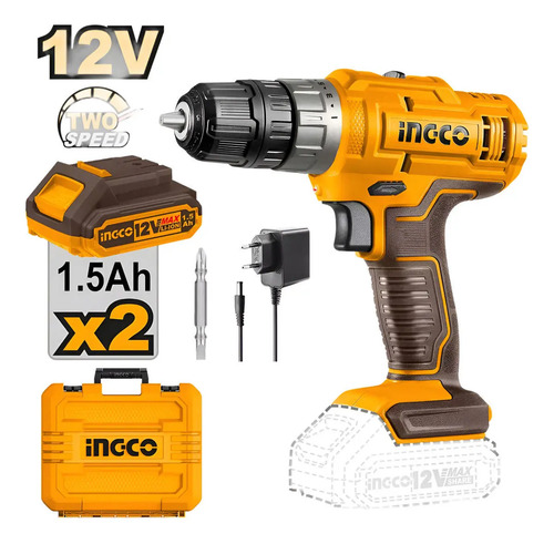 Taladro Inalambrico Ingco Cidli1228 Atornillador Percutor - Imagen 2