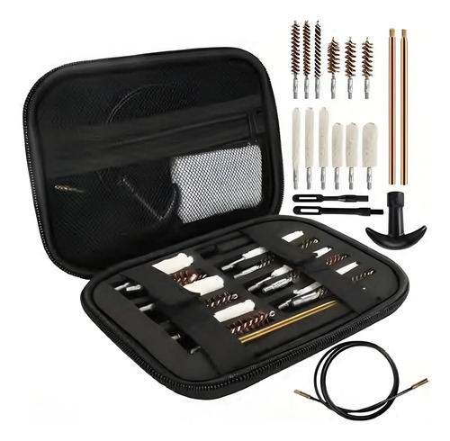 Kit Para Limpieza De Armas Eg2044 19 Piezas + Estuche