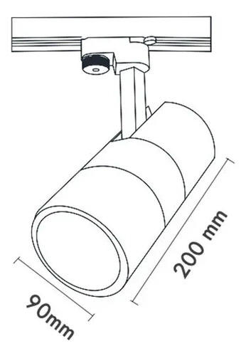 Spot P/riel Bonatti 30 Track Negro 15w 3000k - Imagen 2
