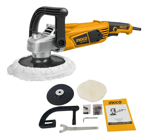 Pulidora Industrial 1400w Ingco Ap14008 Naranja Claro - Imagen 2