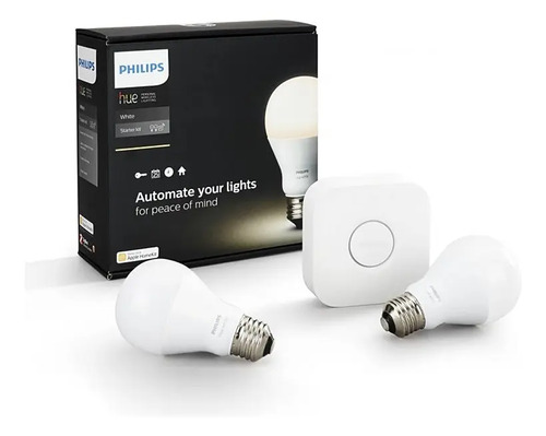 Kit 2 Lamp Led E27 9w 806lm 2700k + Bridge Hue - Imagen 2