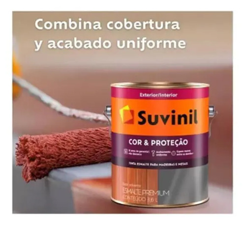 Esmalte Sintetico 3,6l Suvinil Proteccion Premium 26 Colores - Imagen 3