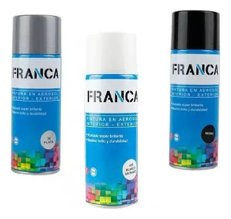 Esmalte En Aerosol 400ml Franca Mate Brillante Satinados Kir - Imagen 9
