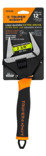 Llave Ajustable Boca Ancha 12'' Truper 101036 Kirkor - Imagen 5