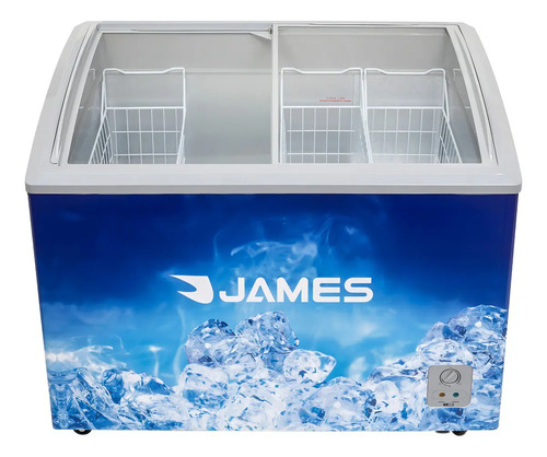 Freezer Horizontal James Fhc330 303 L No Frost Color Azul