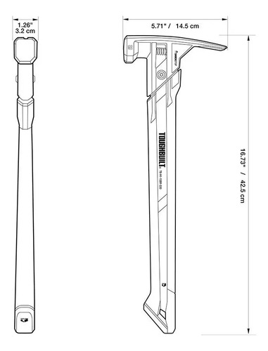 Martillo De Uña Shockstop Con Imán 42cm Tb-h1-1sbr-s20 Tough - Imagen 6