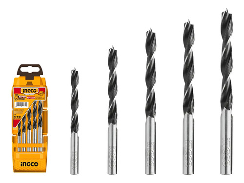 Set 5 Mechas Para Madera Ingco Akd5058