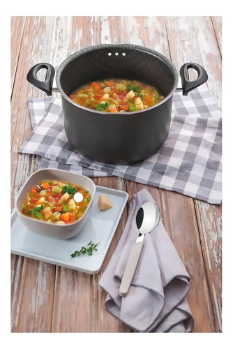 Olla Pastas Cacerola Teflon Tramontina Tapa 24 Cm 7,3 Lts - Imagen 3