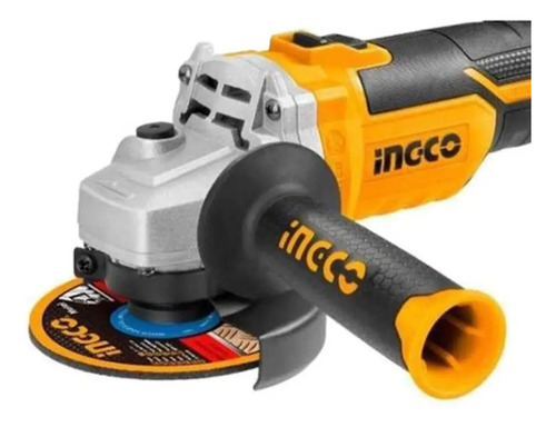 Amoladora Angular Inalámbrica Ingco Cagli1152 Color Naranja 20 v Sin Bateria Ni Cargador - Imagen 2